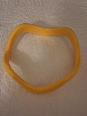 Yellow Geometric Resin Bangle Bracelet